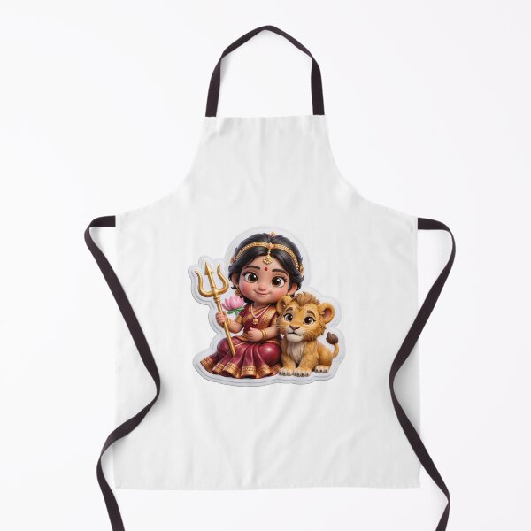 Item preview, 3D Goddess Durga Baby Sticker - Navratri Strength designed and sold by scale-sdenae.