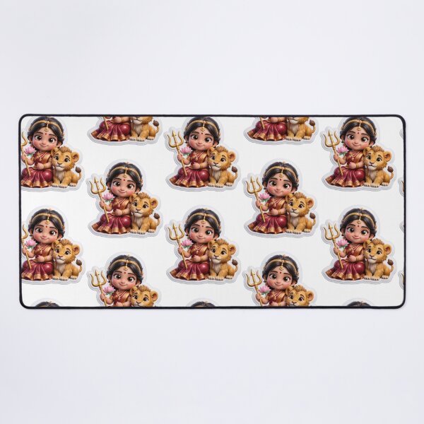 Item preview, 3D Goddess Durga Baby Sticker - Navratri Strength designed and sold by scale-sdenae.