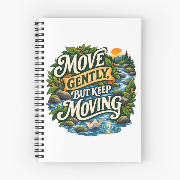 Item preview, Move Gently but Keep Moving designed and sold by Mosslume Studio.