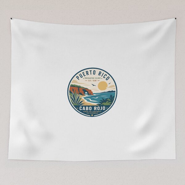 Item preview, Puerto Rico Isla Encantada Est. 1898 Cabo Rojo Donde la tierra se encuentra con el Caribe Viajes Vacaciones Turístico designed and sold by Simsimah26Parks.