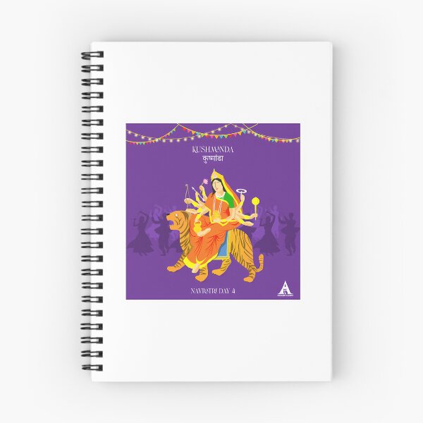 Item preview, 370 - Shubh Navratri Poster (Kushmanda) - Day- 4 designed and sold by scale-sdenae.