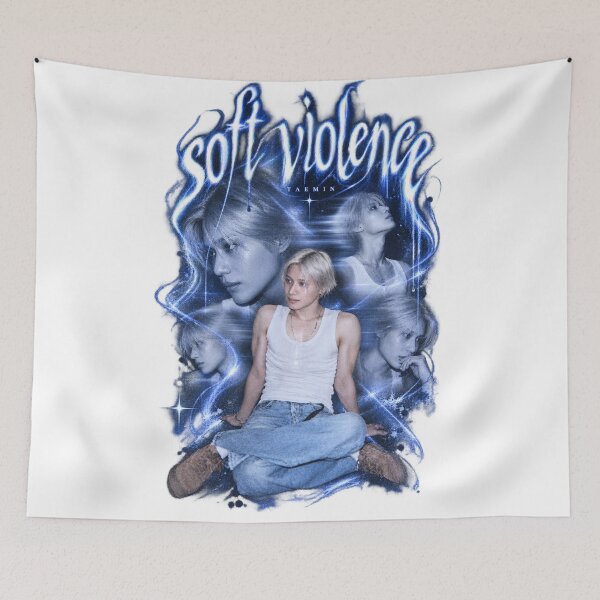 Item preview,  Taemin Soft Violence Blue Energy Wave Print | Dynamic Art designed and sold by Valeree Store.