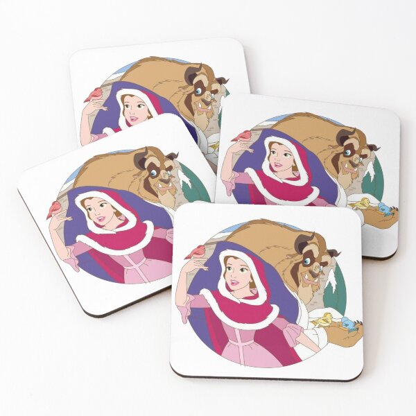 Item preview, Beauty and the Beast Winter Fairytale Couple Illustration designed and sold by 4U---Store.