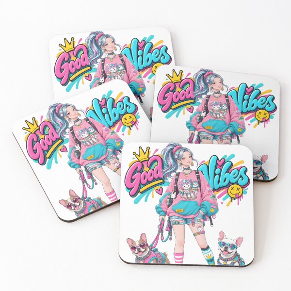 Item preview, Hyper color girl and dogs designed and sold by aliraweb.