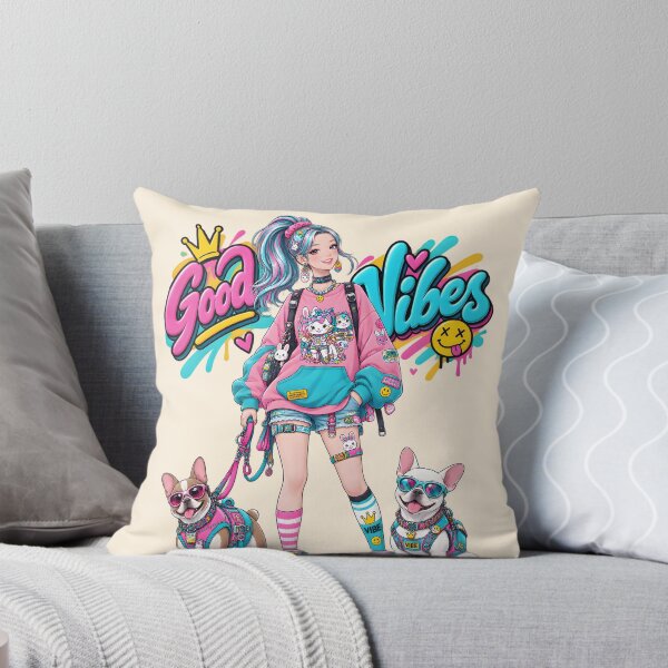 Item preview, Hyper color girl and dogs designed and sold by aliraweb.