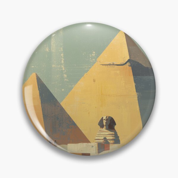 Item preview, Cairo Pyramids, Colorful Pastel Decor designed and sold by MarkedArtPrints.