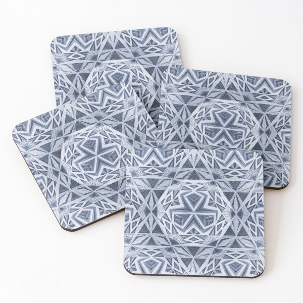 Item preview, Blue Triad in Hexagon designed and sold by Cveti Dinkova.