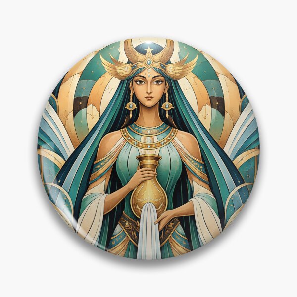 Item preview, Anahita illustration – Zoroastrian Goddess of Water and Fertility designed and sold by GalleryKauffeld.