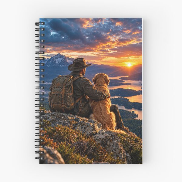 Item preview, Trail Companions – Man and Dog in the Mountains designed and sold by Ray's Photos & Art.