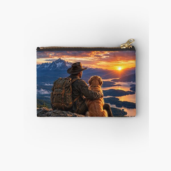 Item preview, Trail Companions – Man and Dog in the Mountains designed and sold by Ray's Photos & Art.