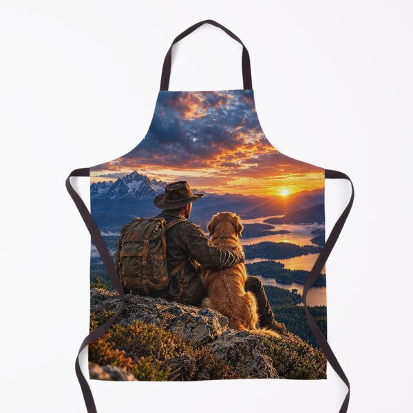 Item preview, Trail Companions – Man and Dog in the Mountains designed and sold by Ray's Photos & Art.