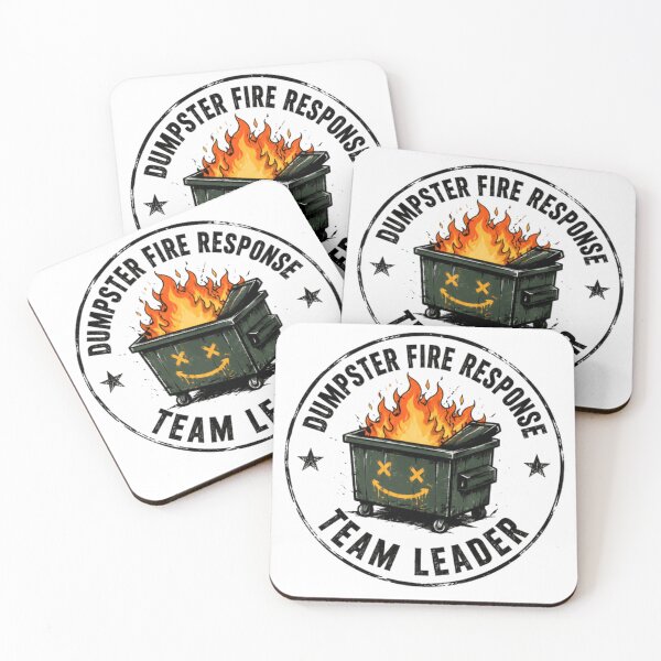 Item preview, Dumpster Fire Response Team Leader Office Manager Leadership Humor designed and sold by HumansStuck12.