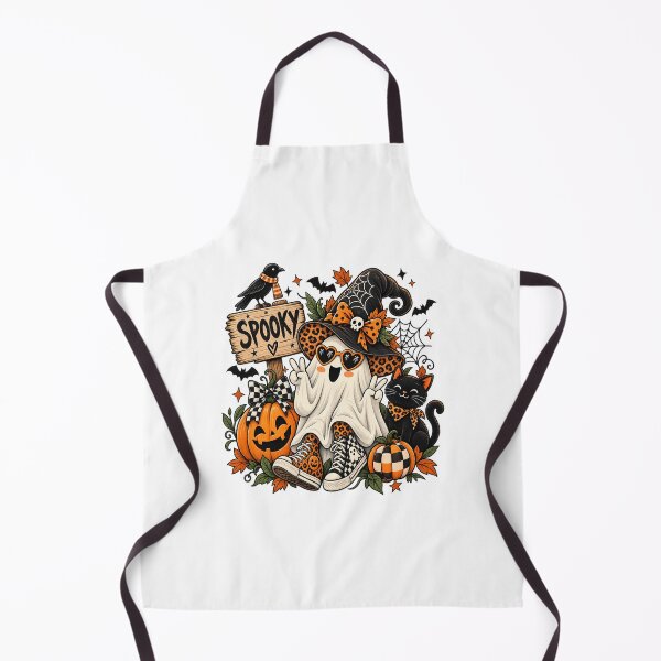 Item preview, Cute Spooky Ghost Halloween Witch Pumpkin designed and sold by afr-saad.