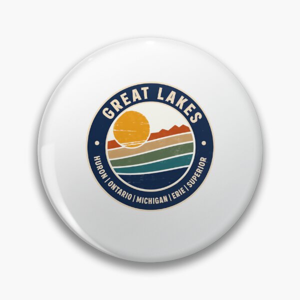 Item preview, Great Lakes Huron Ontario Michigan Erie Superior Travel Outdoors Lover designed and sold by RetroMini2026.