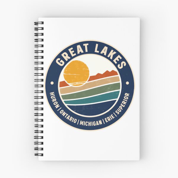Item preview, Great Lakes Huron Ontario Michigan Erie Superior Travel Outdoors Lover designed and sold by RetroMini2026.