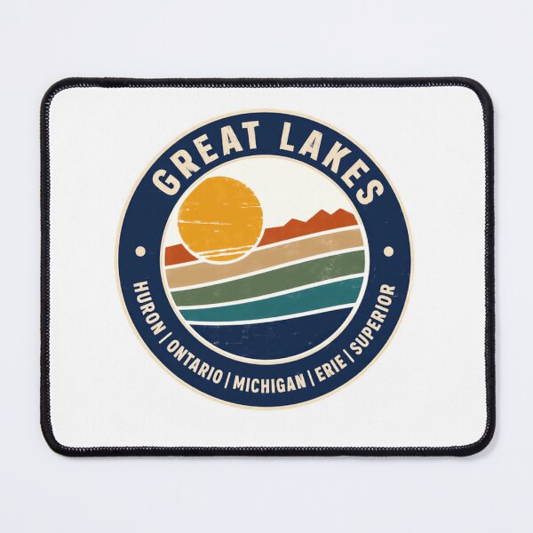 Item preview, Great Lakes Huron Ontario Michigan Erie Superior Travel Outdoors Lover designed and sold by RetroMini2026.