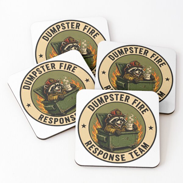 Item preview, Dumpster Fire Response Team Not My Problem Raccoon Chaos Sarcasm Humor designed and sold by HumansStuck12.