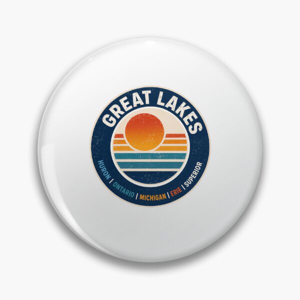 Item preview, Great Lakes Huron Ontario Michigan Erie Superior Vacation Travel Region designed and sold by RetroMini2026.