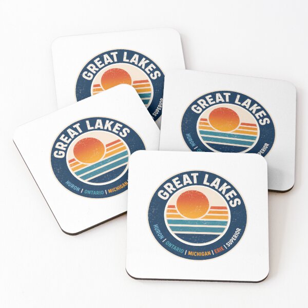 Item preview, Great Lakes Huron Ontario Michigan Erie Superior Vacation Travel Region designed and sold by RetroMini2026.