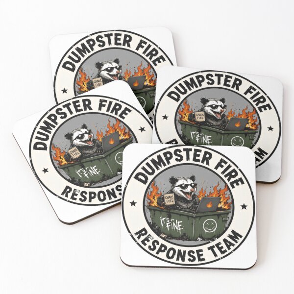 Item preview, Dumpster Fire Response Team It's Fine Chaos Fuel Funny Office Workplace Humor designed and sold by HumansStuck12.