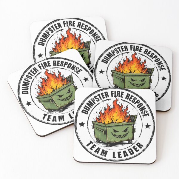 Item preview, Dumpster Fire Response Team Leader Funny Manager Workplace Leadership designed and sold by HumansStuck12.