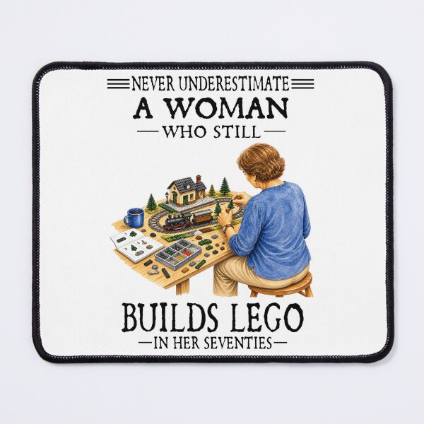 Item preview, Never Underestimate A Woman Who Still Builds Lego In Her Seventies designed and sold by art-jendi.