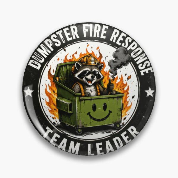 Item preview, Dumpster Fire Response Team Leader Manager Professional Workplace Humor designed and sold by HumansStuck12.