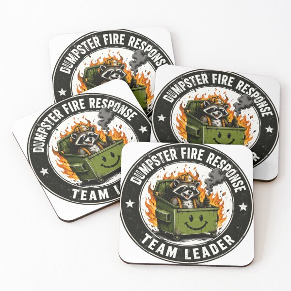 Item preview, Dumpster Fire Response Team Leader Manager Professional Workplace Humor designed and sold by HumansStuck12.