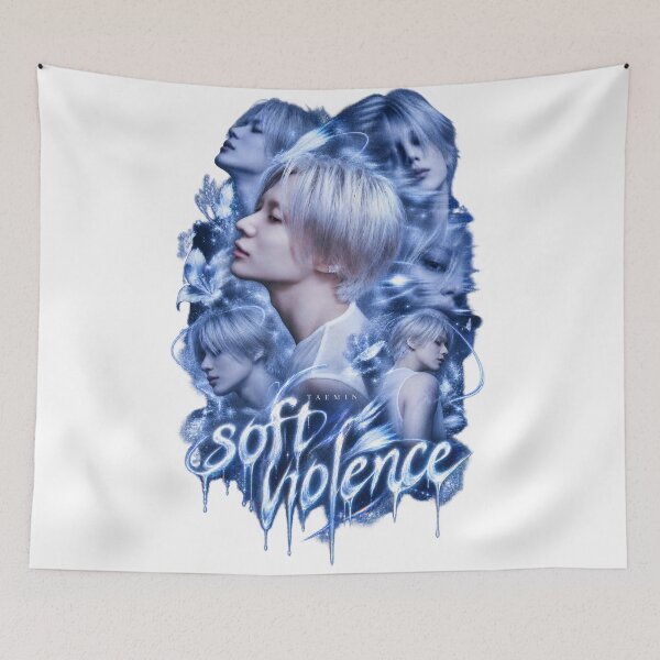 Item preview, Taemin Soft Violence Electric Blue Typography Poster | Modern Style designed and sold by Valeree Store.