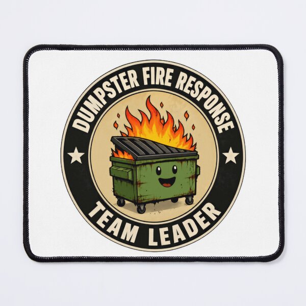 Item preview, Dumpster Fire Response Team Leader Office Manager Boss Supervisor Funny designed and sold by HumansStuck12.