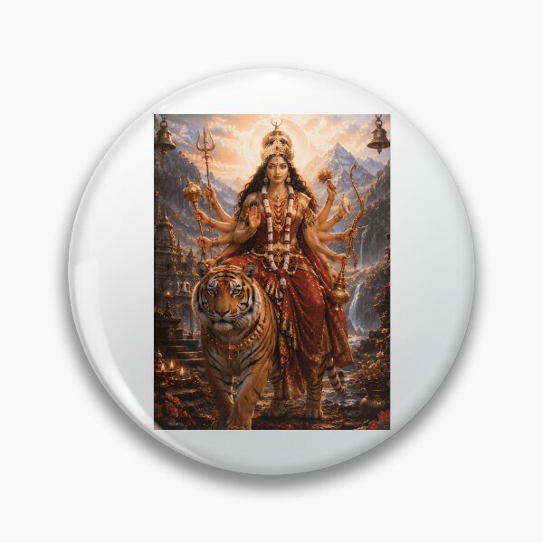 Item preview, Chandraghanta Goddess Navratri Wall Art designed and sold by scale-sdenae.