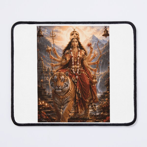 Item preview, Chandraghanta Goddess Navratri Wall Art designed and sold by scale-sdenae.