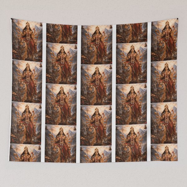 Item preview, Chandraghanta Goddess Navratri Wall Art designed and sold by scale-sdenae.