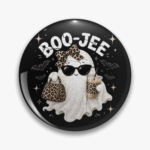 Item preview, Boo-Jee Ghost Funny Leopard Print Coffee Halloween Vintage designed and sold by CF_VintageDesign.