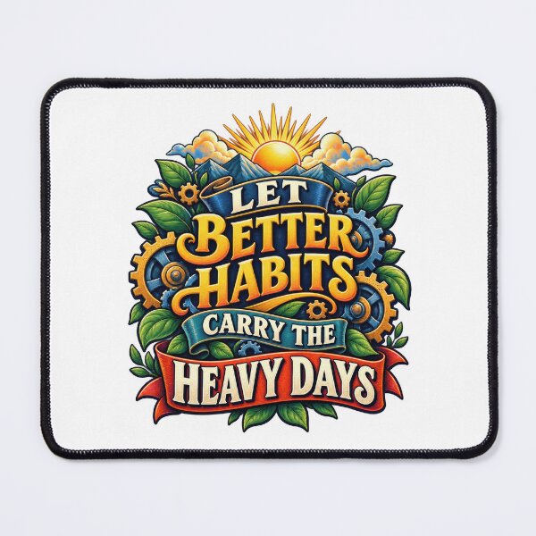 Item preview, Let Better Habits Carry the Heavy Days designed and sold by Mosslume Studio.