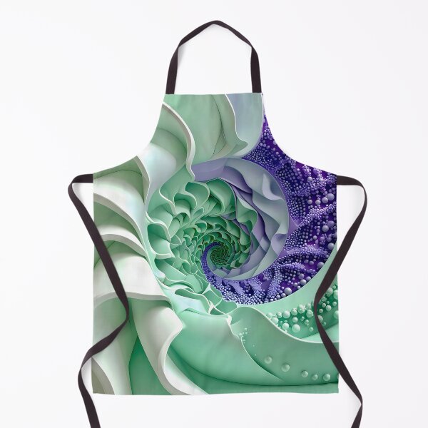Item preview, Mint Green and Violet Geometric Spiral designed and sold by Vicky Brago-Mitchell®.