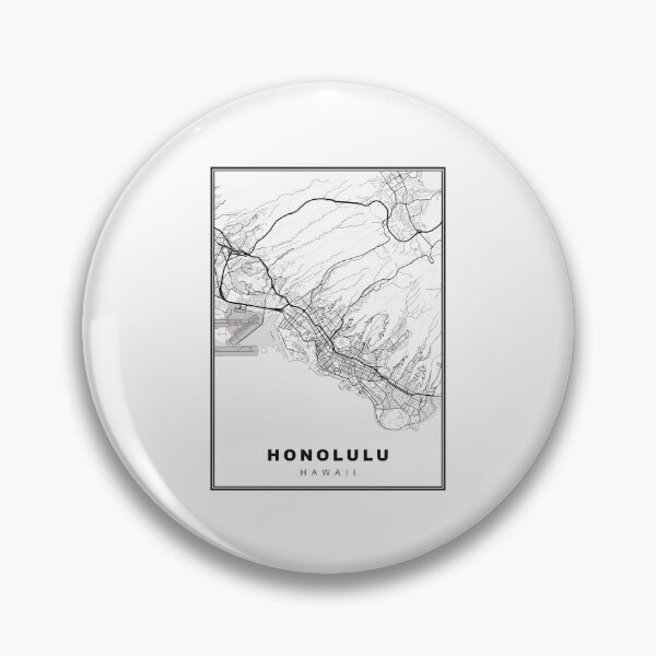 Artikelvorschau, Honolulu Karte entworfen und verkauft von Tamas Das.