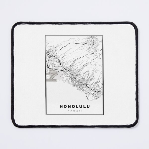 Item preview, Honolulu Map designed and sold by Tamas Das.