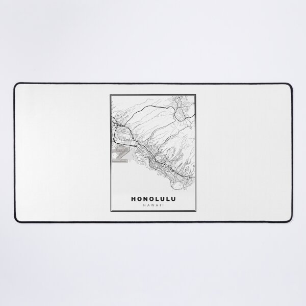 Item preview, Honolulu Map designed and sold by Tamas Das.