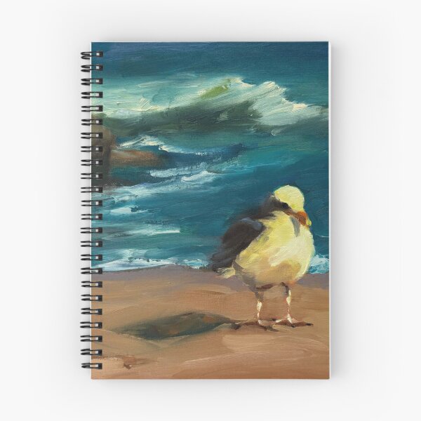 Item preview, Coastal Seabird Standing on Sandy Beach Shoreline designed and sold by FabienneDerouin.