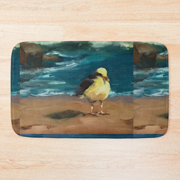 Item preview, Coastal Seabird Standing on Sandy Beach Shoreline designed and sold by FabienneDerouin.
