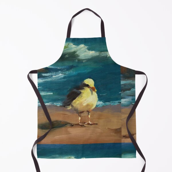 Item preview, Coastal Seabird Standing on Sandy Beach Shoreline designed and sold by FabienneDerouin.