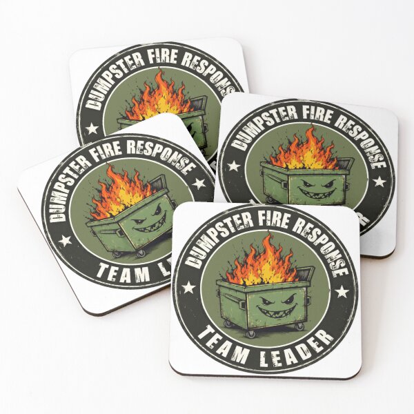 Item preview, Dumpster Fire Response Team Leader Funny Leadership Manager Boss designed and sold by HumansStuck12.