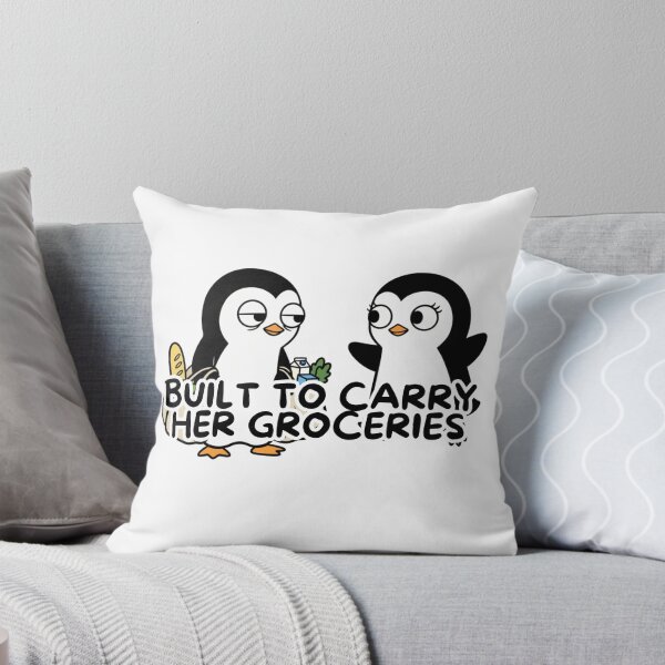 Item preview, Built to Carry Her Groceries - Funny Penguin Couple Humor designed and sold by yodaddydesigns.