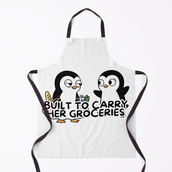 Item preview, Built to Carry Her Groceries - Funny Penguin Couple Humor designed and sold by yodaddydesigns.