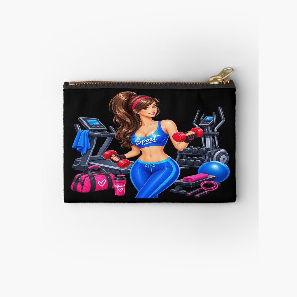 Item preview, Stay Fit – Fitness Girl with Dumbbells designed and sold by TroviTutto.