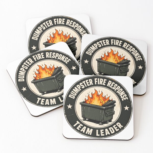 Item preview, Dumpster Fire Response Team Leader Funny Manager Leadership Sarcasm Work Humor designed and sold by HumansStuck12.