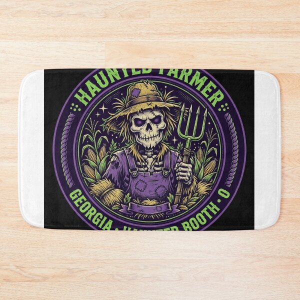Item preview, TOCOCLAWS Haunted Farmer Georgia - Skeleton Scarecrow Graphic Emblem designed and sold by TOCOCLAWS.