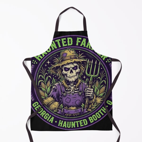 Item preview, TOCOCLAWS Haunted Farmer Georgia - Skeleton Scarecrow Graphic Emblem designed and sold by TOCOCLAWS.