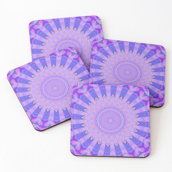 Item preview, Purple Gold Kaleidoscope Mandala designed and sold by IntelliMindDesigns.